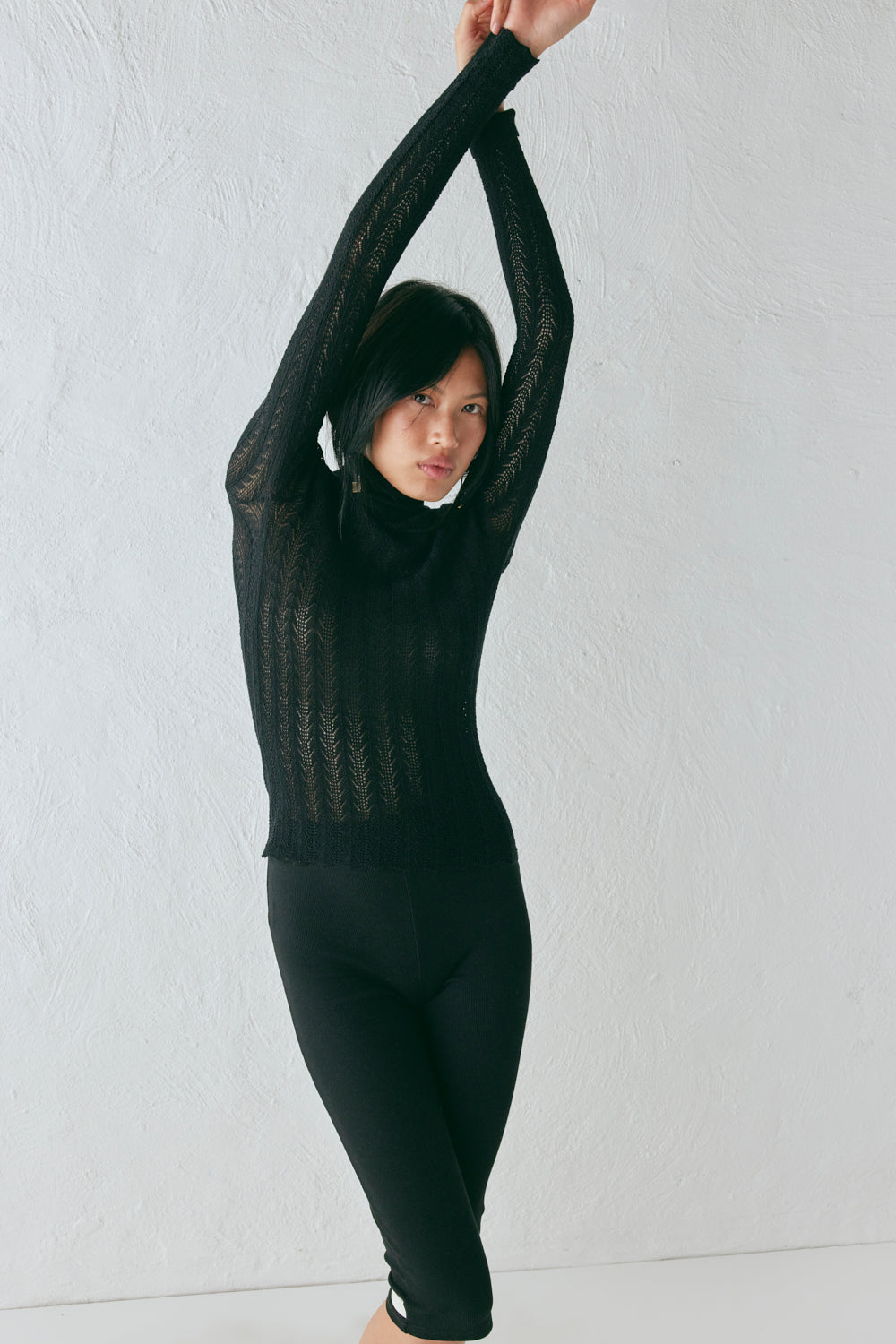 Harriet Knit Skivvy Black