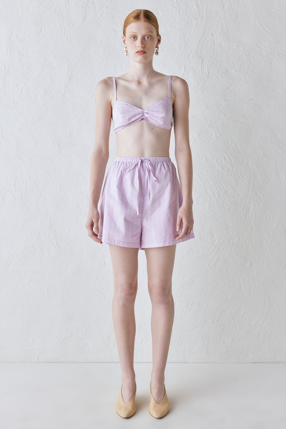 Harper Bralette Lilac Stripe