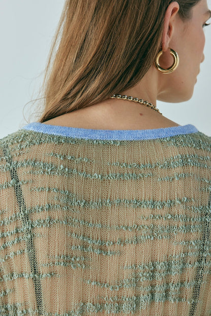 Crista Knit Top Khaki
