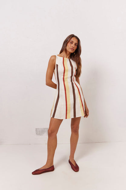 Chloe Linen Mini Dress Ace