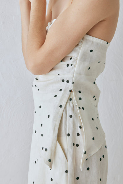 Sunrays Linen Top Dot