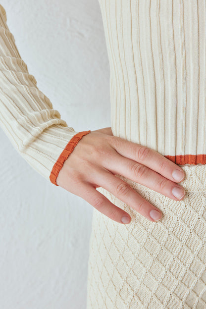 Devin Knit Skivvy Cream