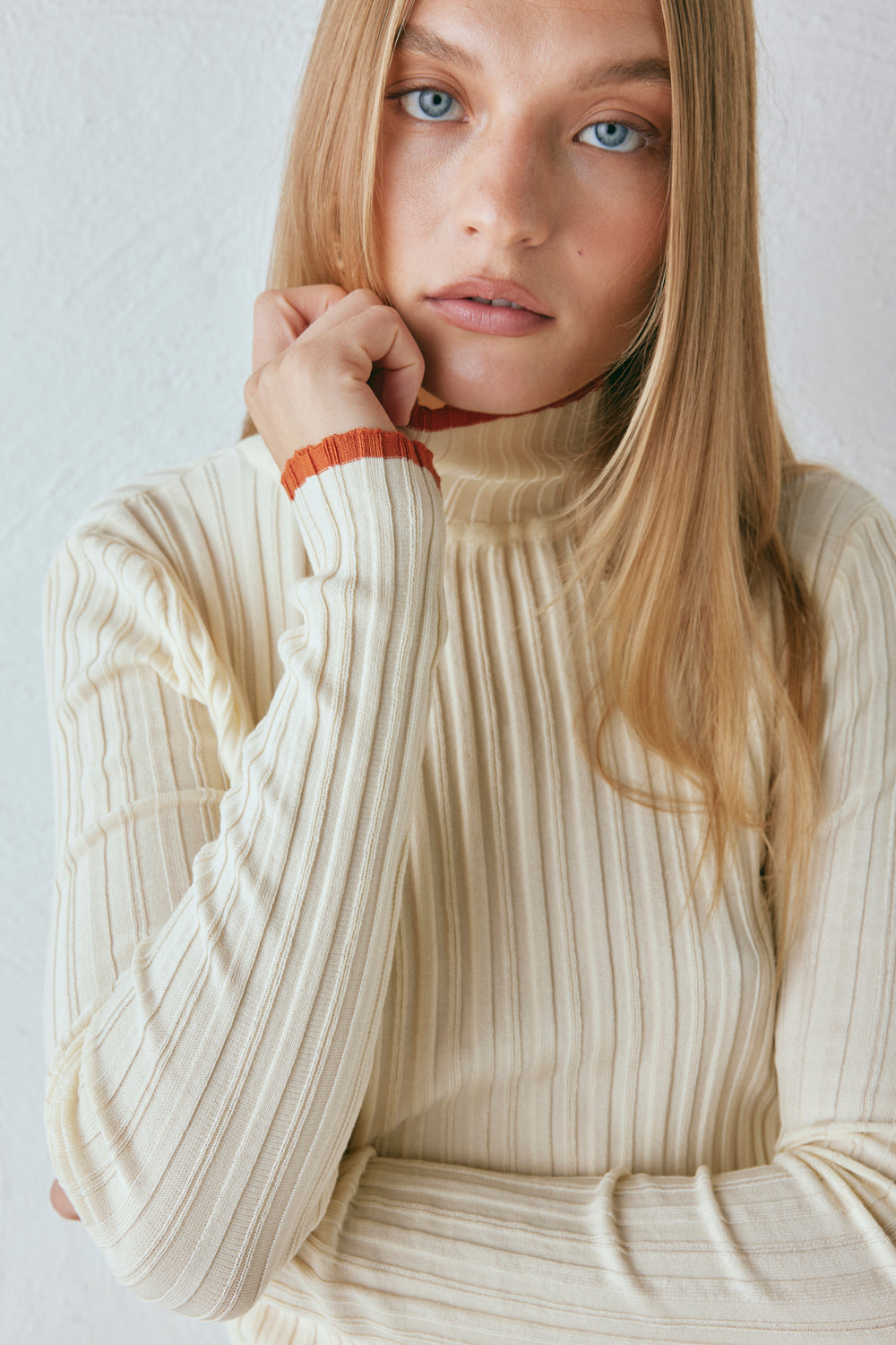 Devin Knit Skivvy Cream