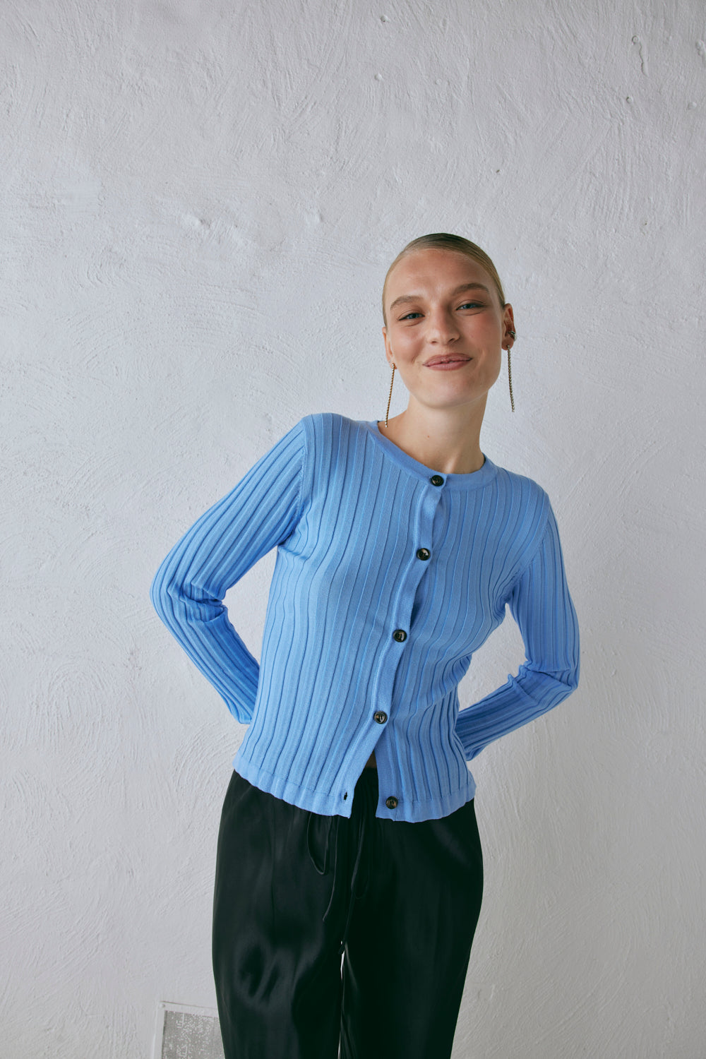 Hattie Knit Top Blue