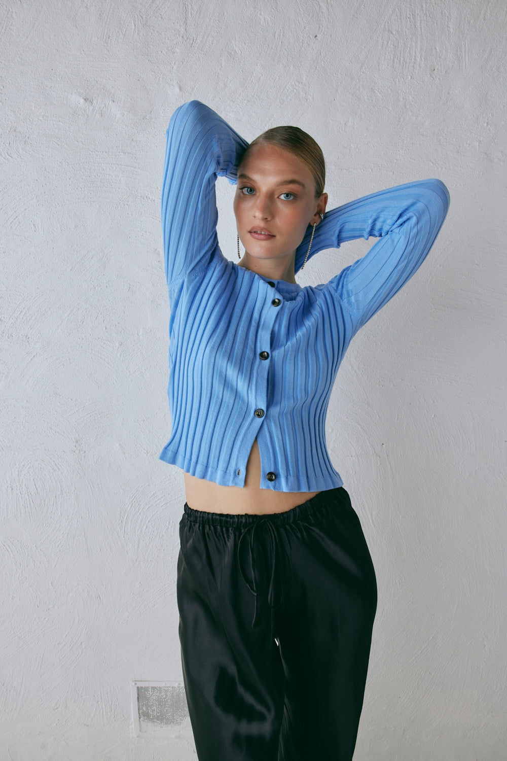 Hattie Knit Top Blue