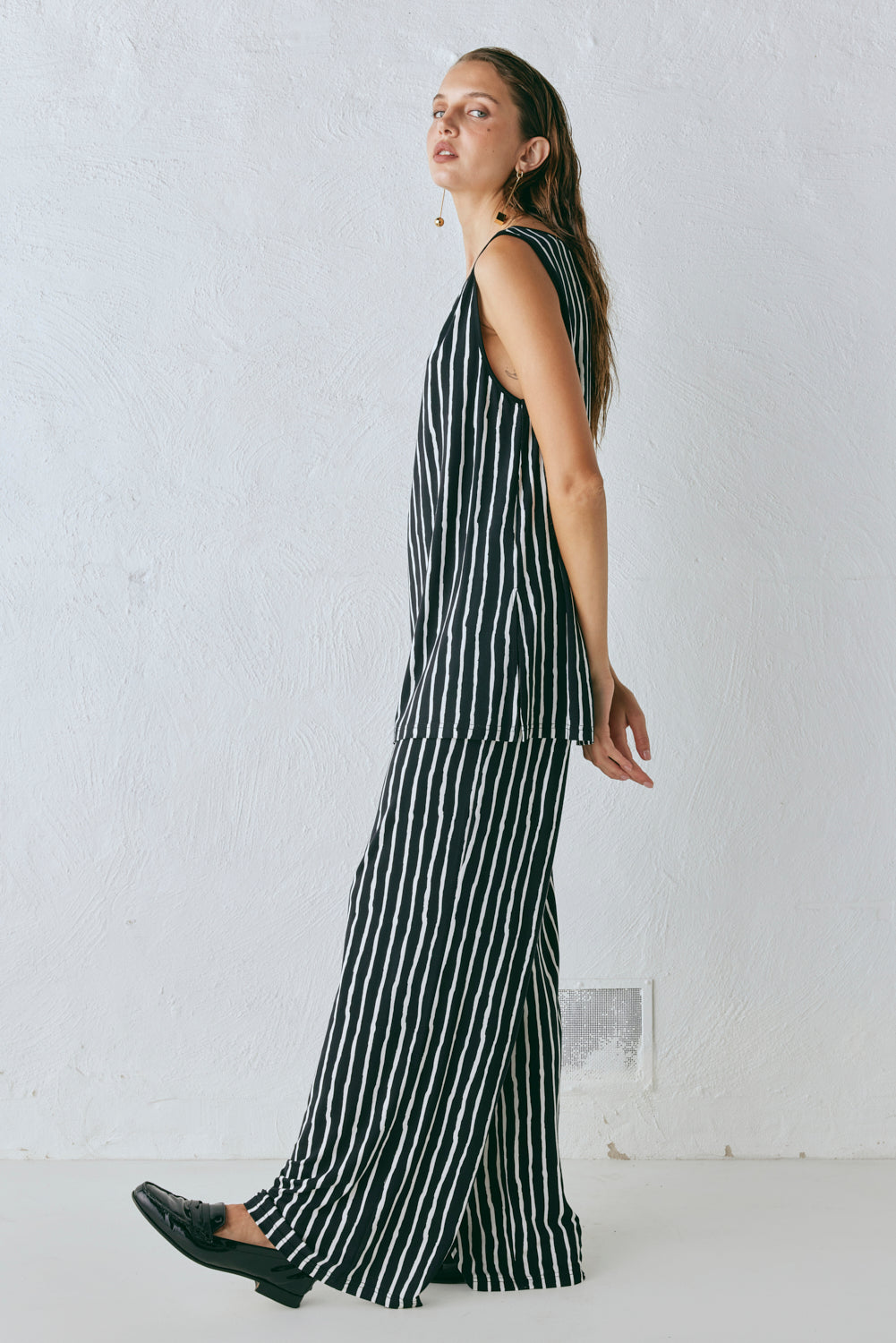 Aster Top Black Stripe