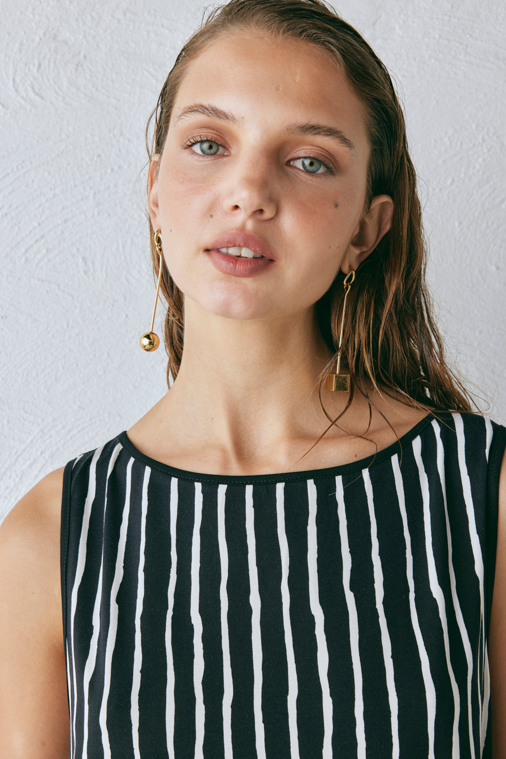 Aster Top Black Stripe