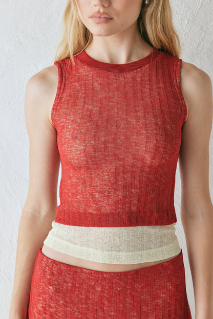 Jil Top Burnt Red
