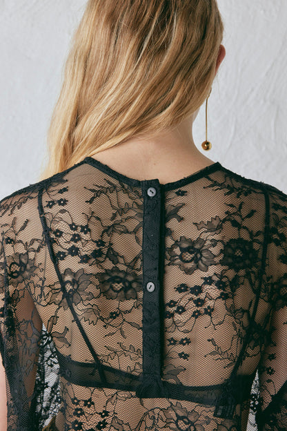 Devyn Lace Top Black