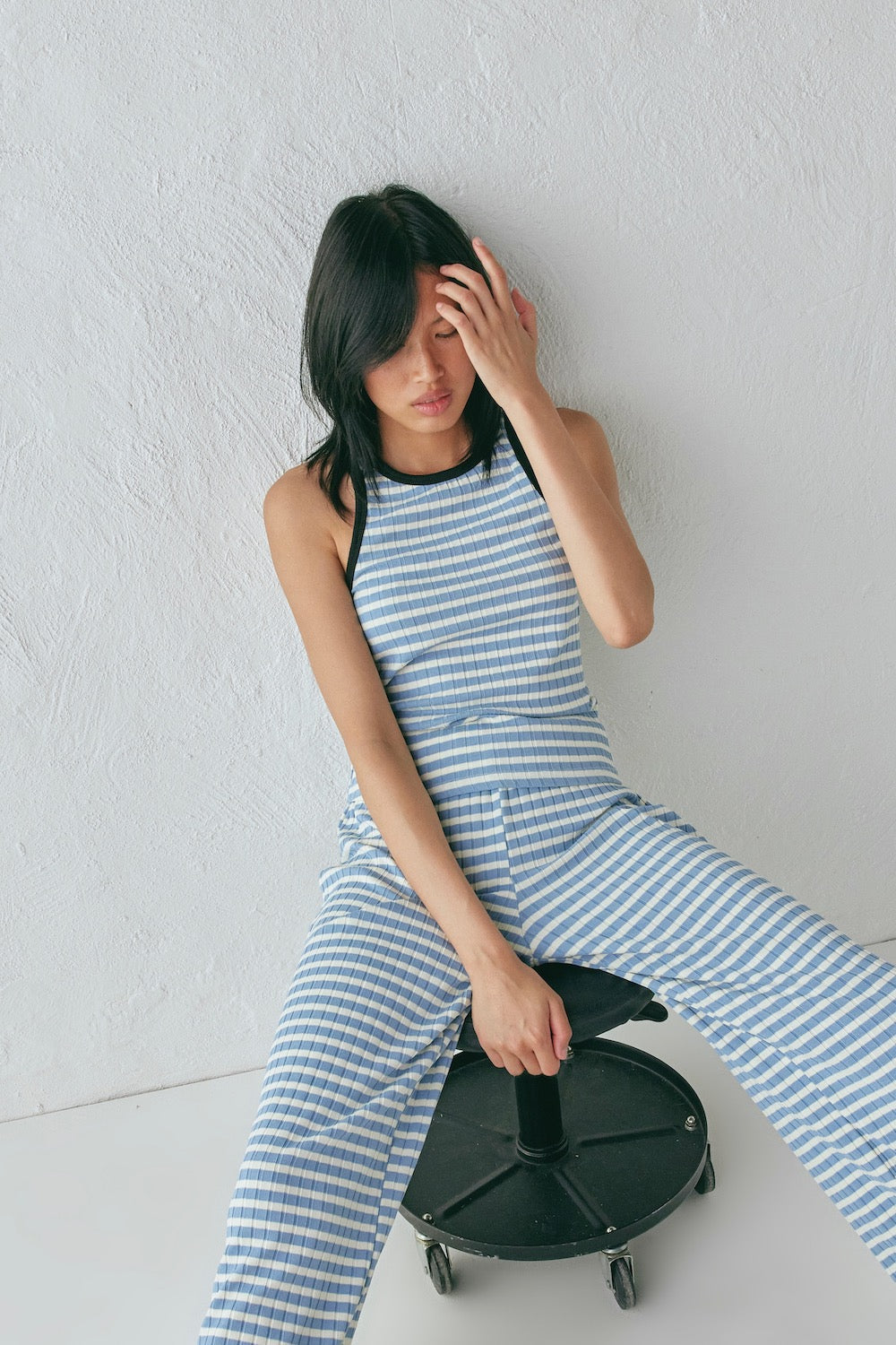 Liu Top Blue Stripe