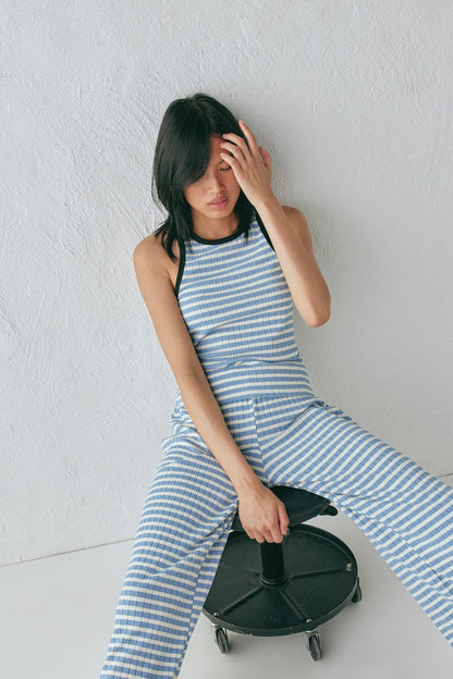 Liu Top Blue Stripe