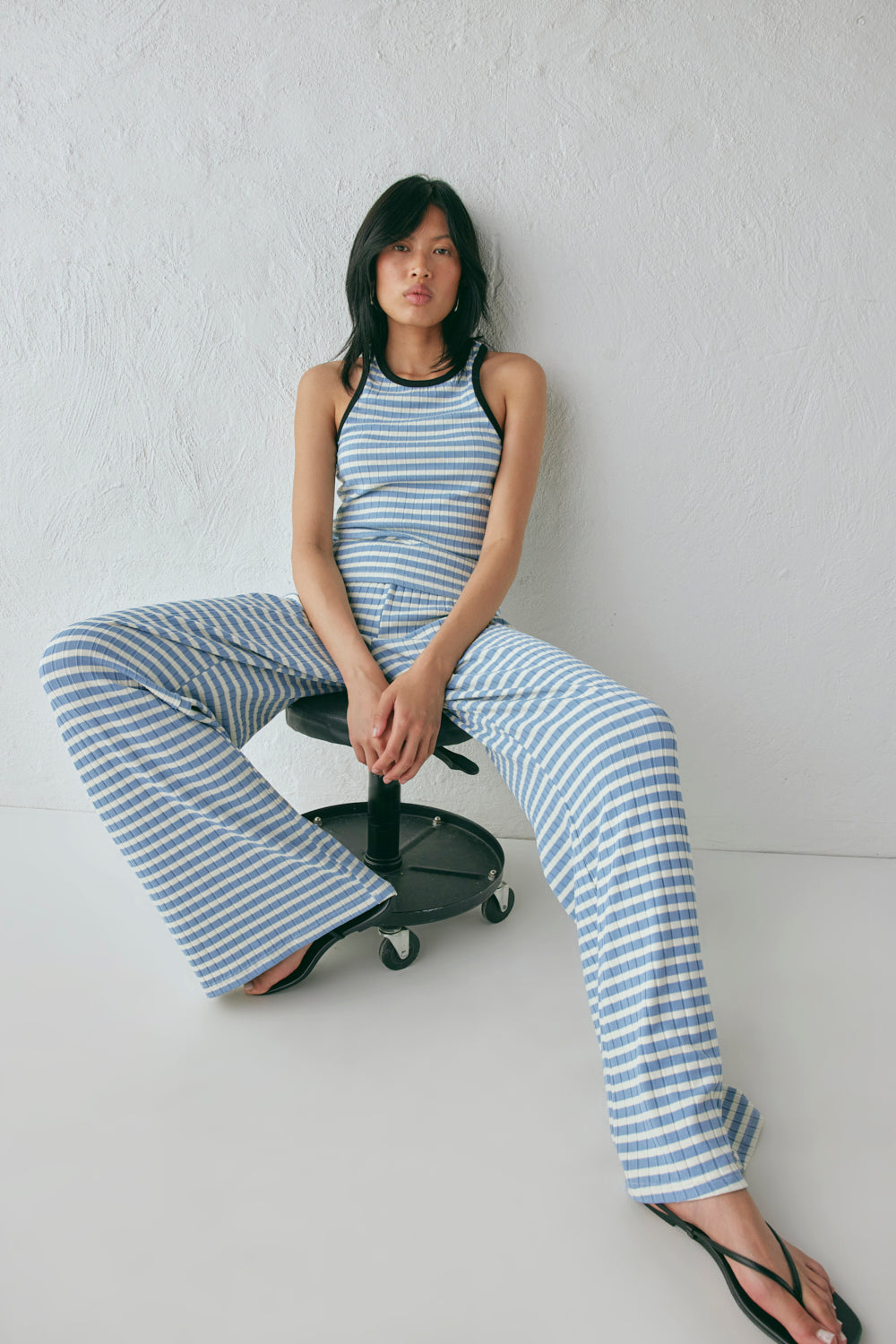 Liu Top Blue Stripe