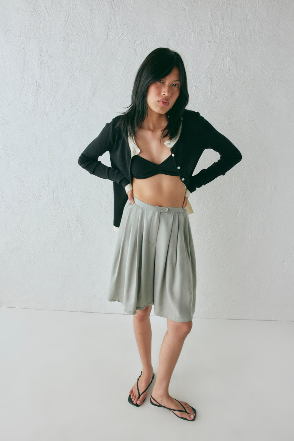 Luca Bermuda Shorts Sage