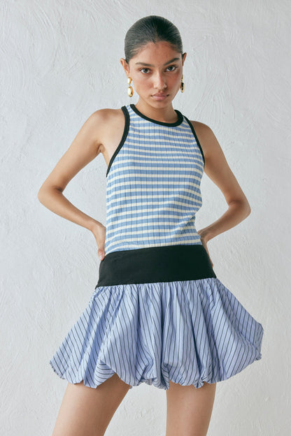Liu Top Blue Stripe