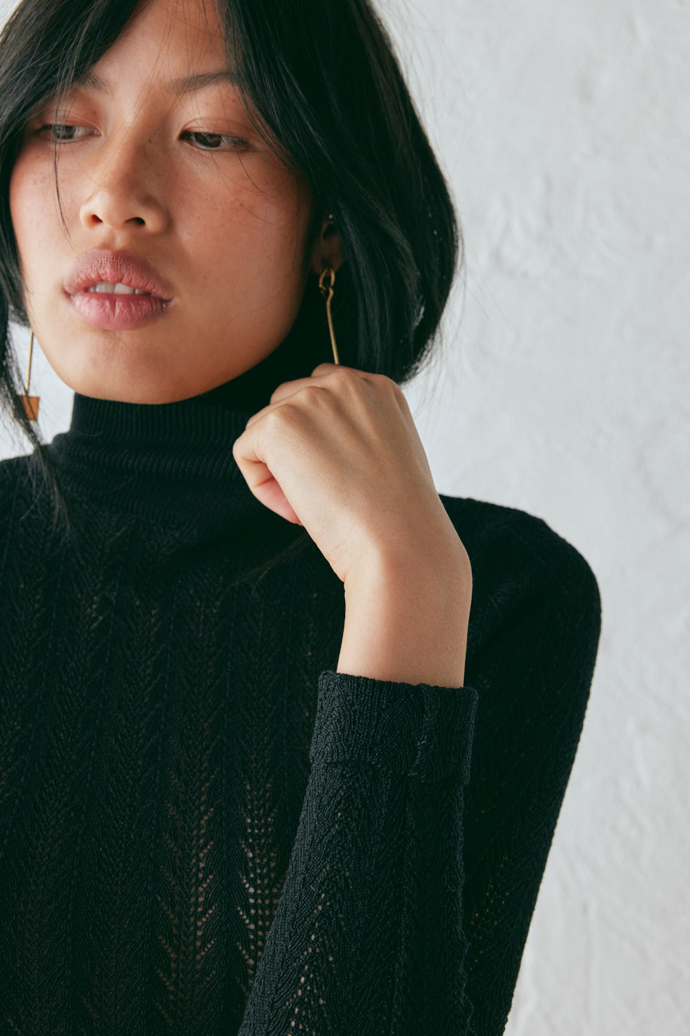 Harriet Knit Skivvy Black