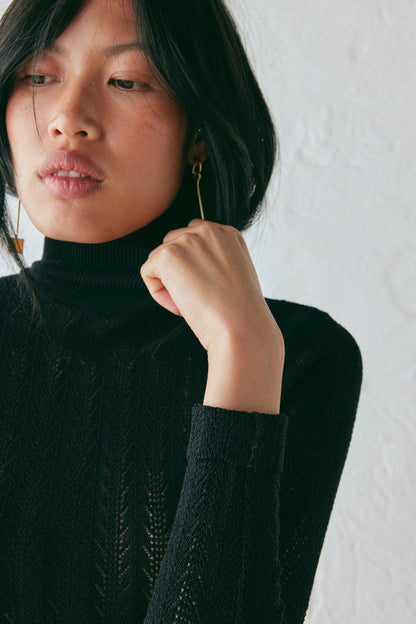 Harriet Knit Skivvy Black