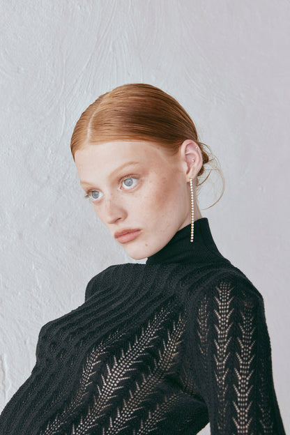 Harriet Knit Skivvy Black