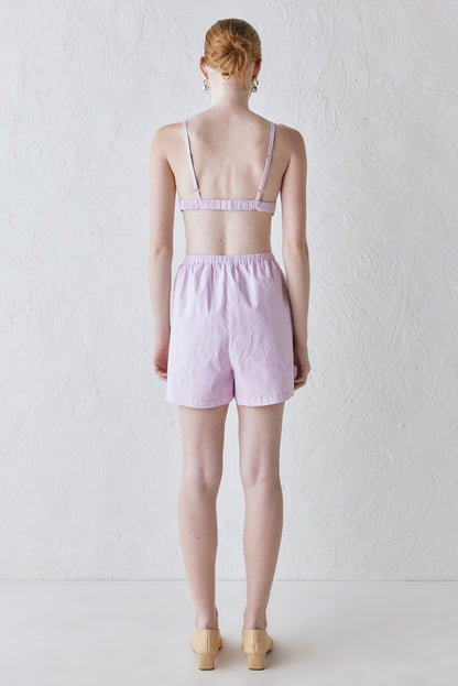 Harper Bralette Lilac Stripe