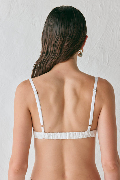 Harper Anglaise Bralette White