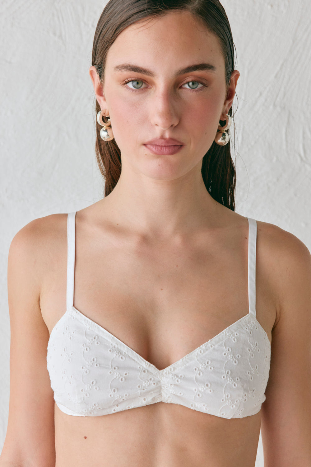 Harper Anglaise Bralette White