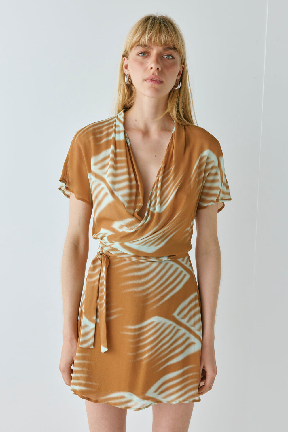 Salma Wrap Mini Dress Efi