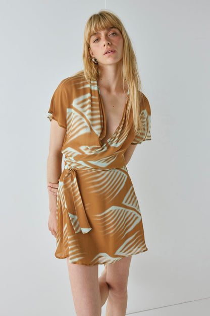Salma Wrap Mini Dress Efi