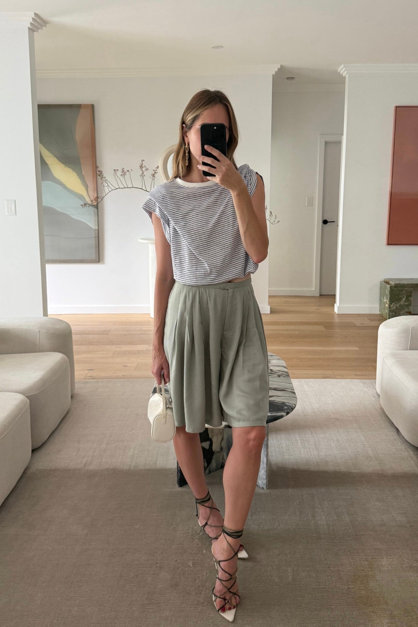 Luca Bermuda Shorts Sage